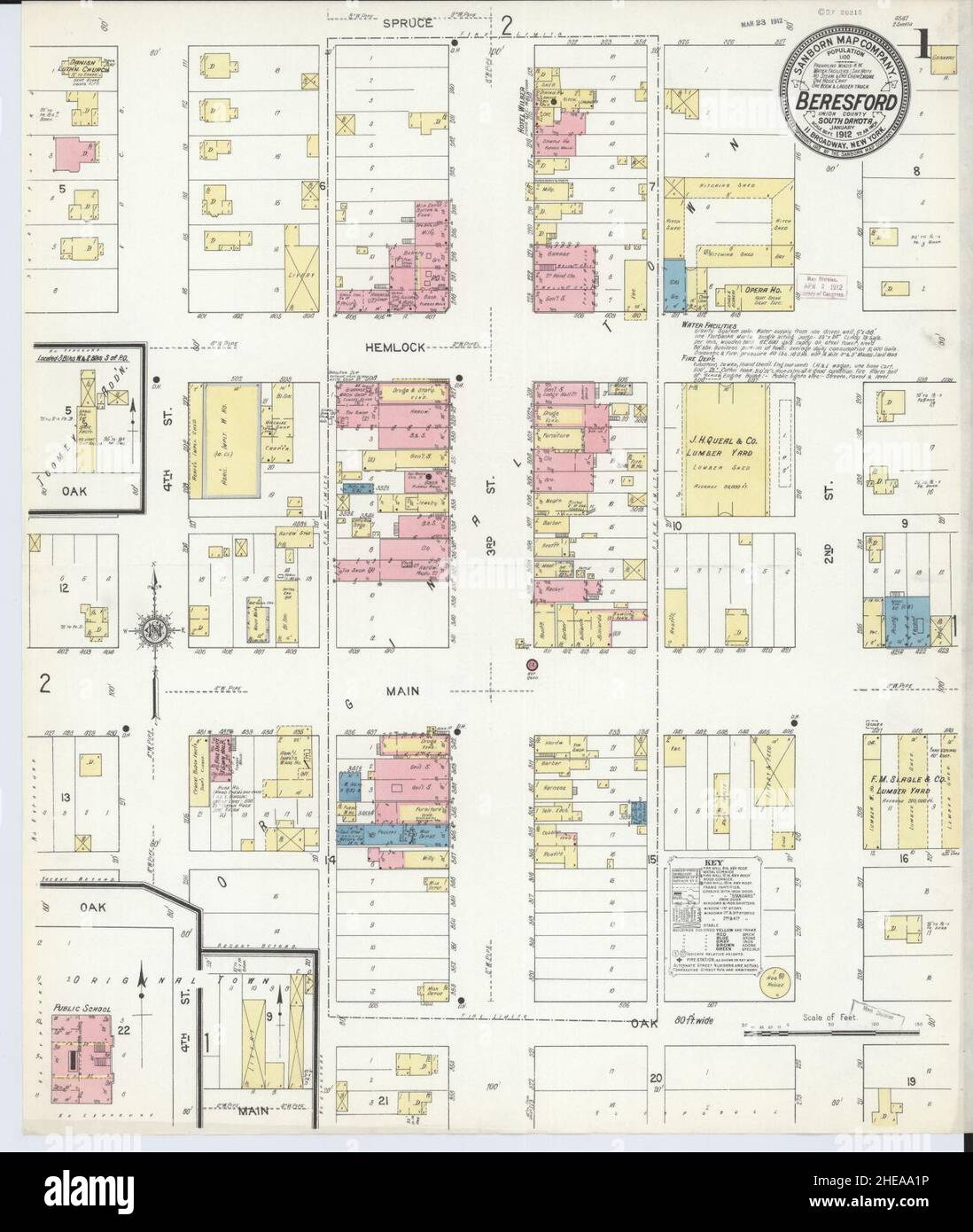 Beresford south dakota map hires stock photography and images Alamy