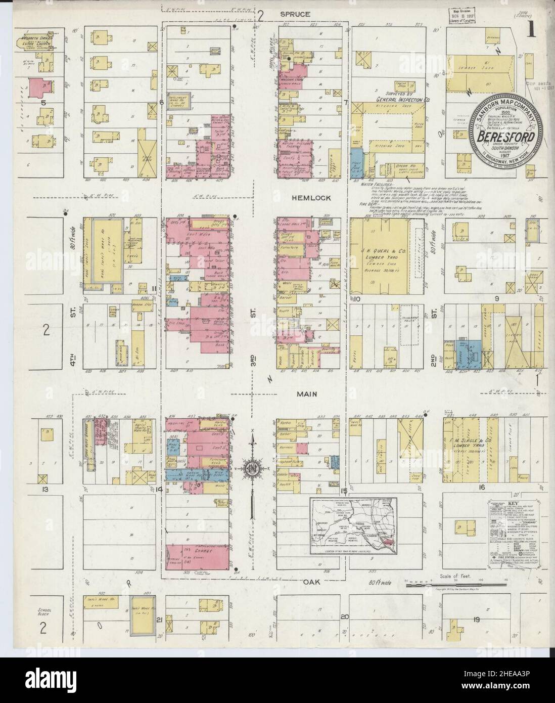 Map of beresford hires stock photography and images Alamy