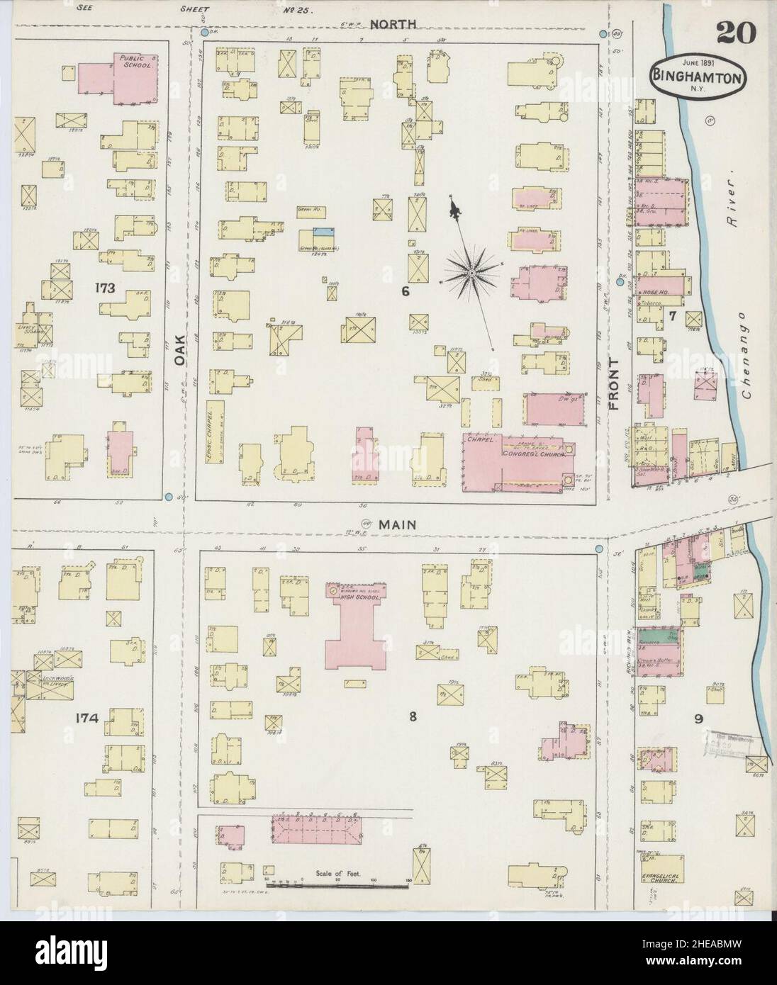 Map of binghamton new york hires stock photography and images Alamy