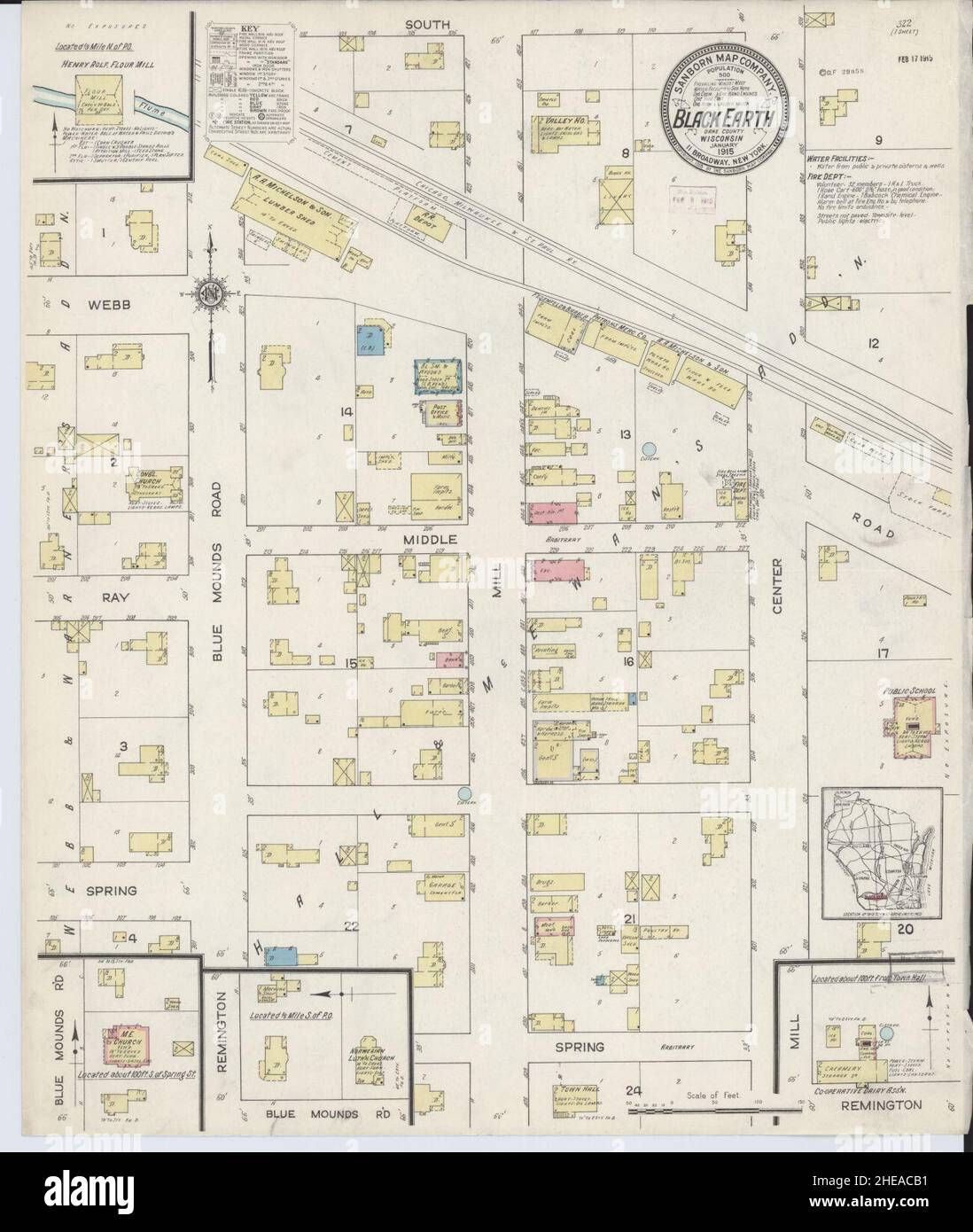 Map of black earth wisconsin hires stock photography and images Alamy