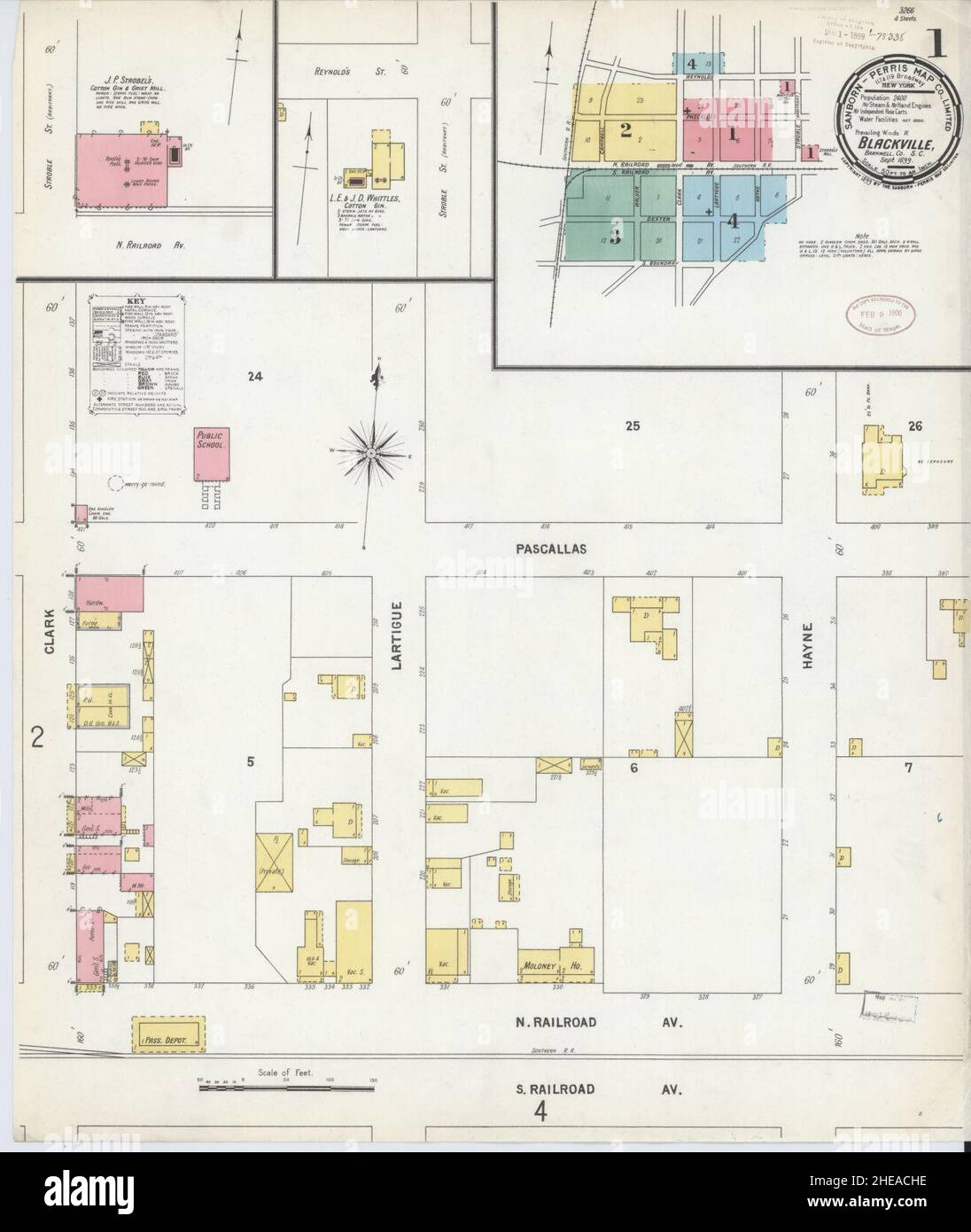 Blackville south carolina map hires stock photography and images Alamy