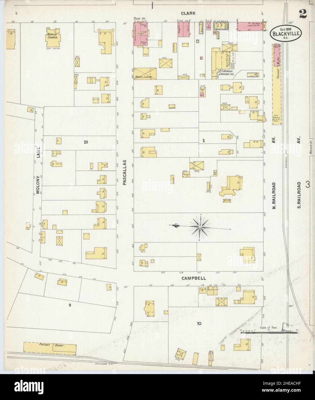 Blackville south carolina map hires stock photography and images Alamy