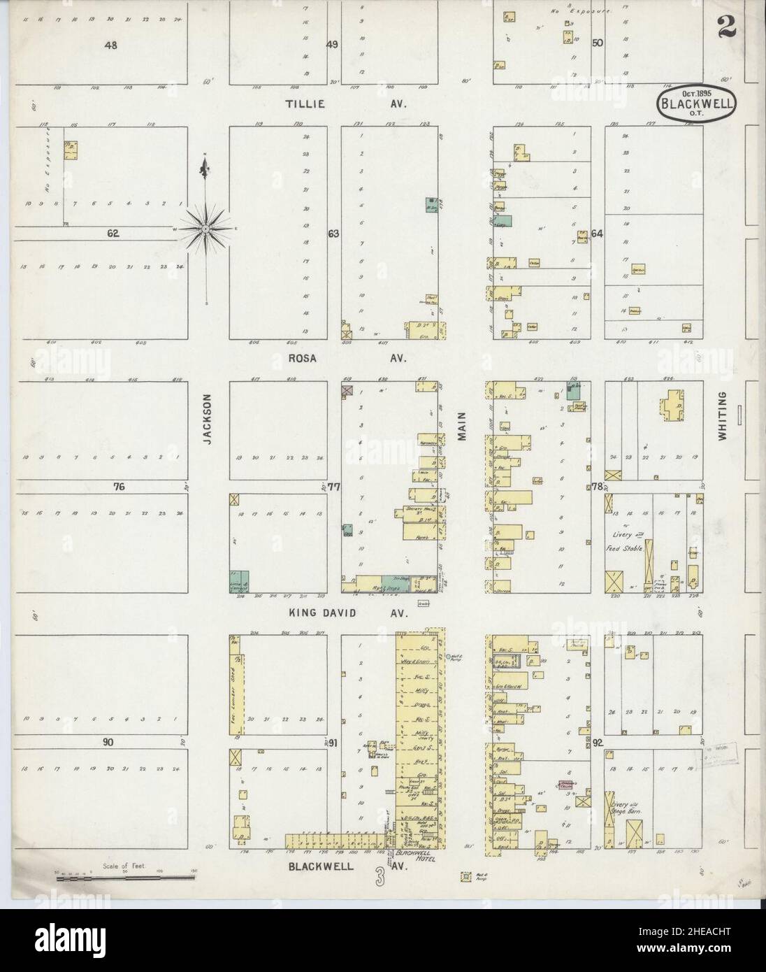 Map of blackwell oklahoma hires stock photography and images Alamy