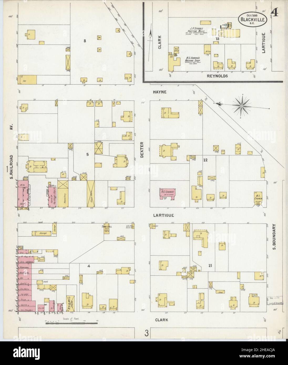 Blackville south carolina map hires stock photography and images Alamy