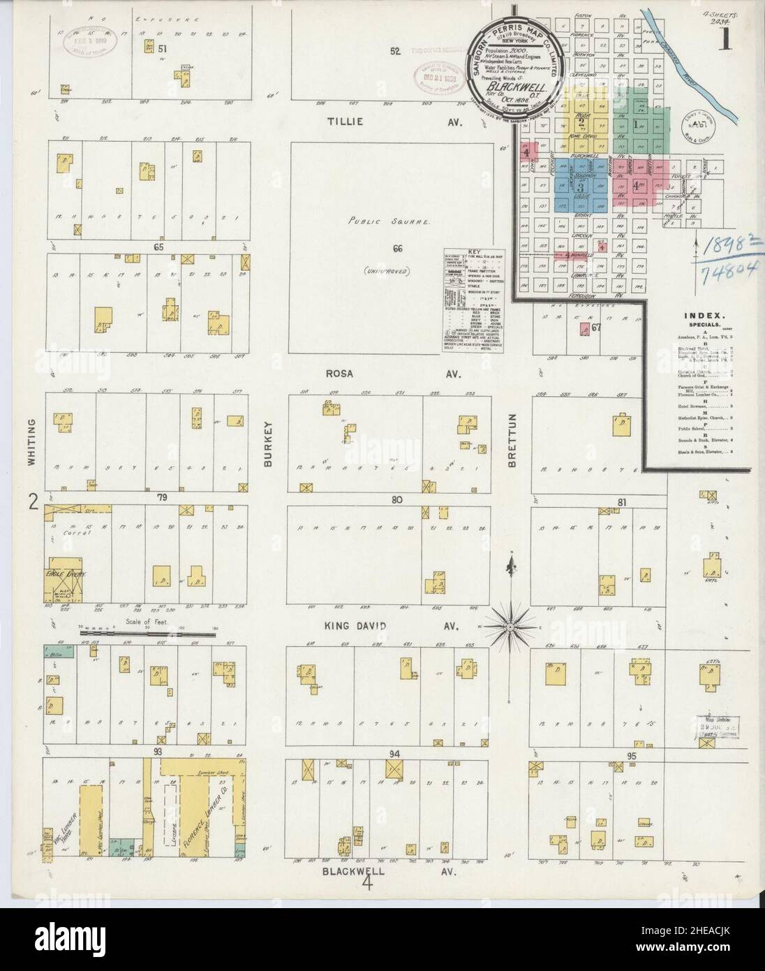 Map of blackwell oklahoma hires stock photography and images Alamy