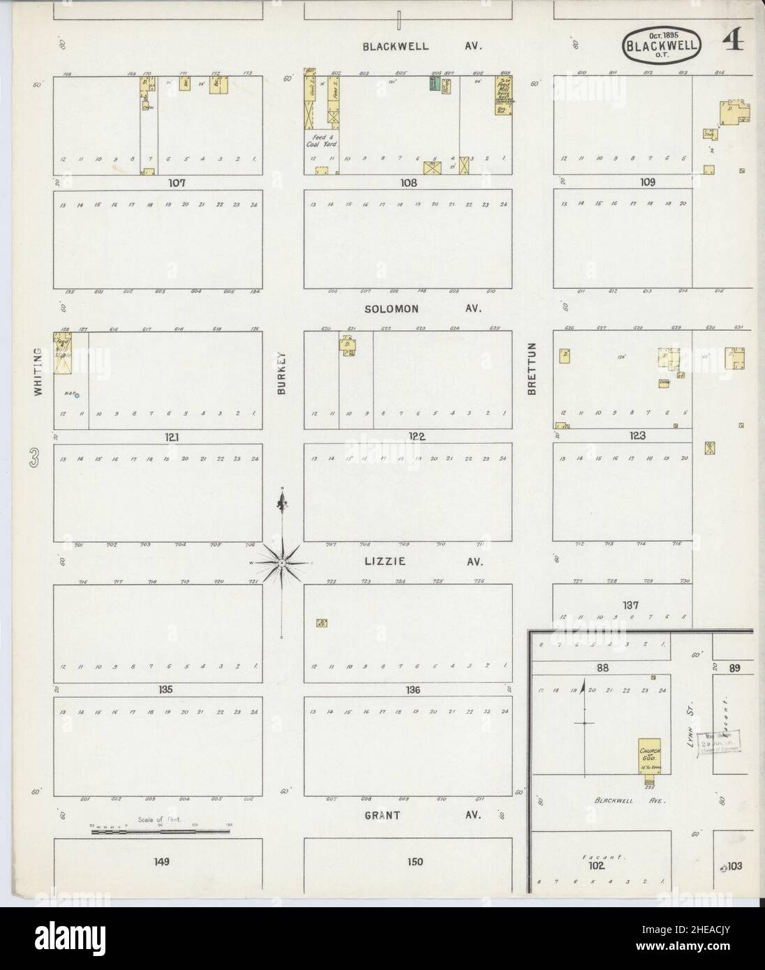 Map of blackwell oklahoma hires stock photography and images Alamy