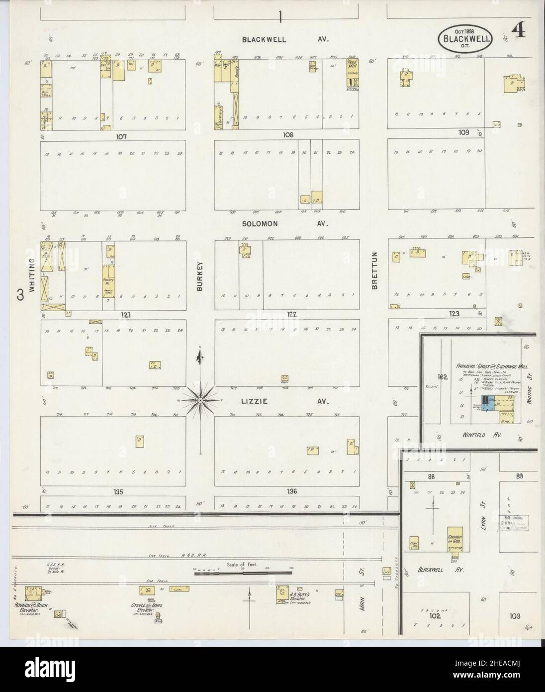 Map of blackwell oklahoma hires stock photography and images Alamy