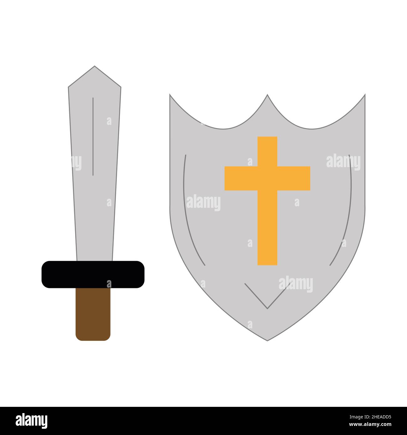 War shield sword Cut Out Stock Images & Pictures - Alamy