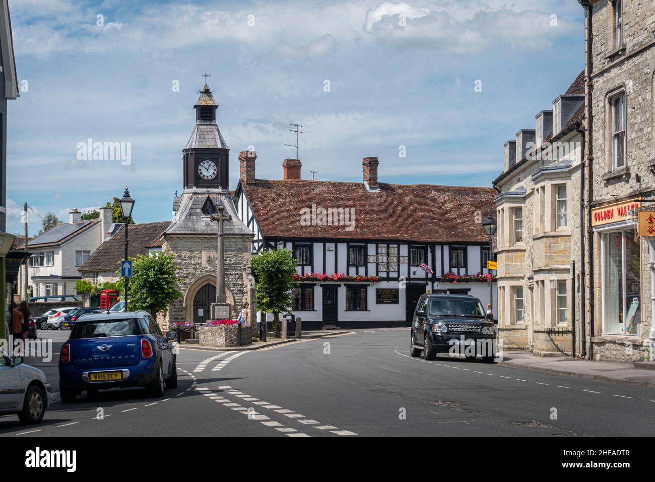 Ancient village of Mere, Wiltshire, UK Stock Photo Alamy