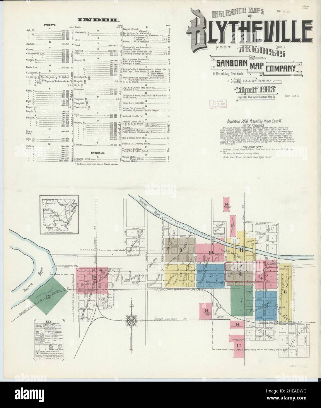 Blytheville arkansas map hires stock photography and images Alamy