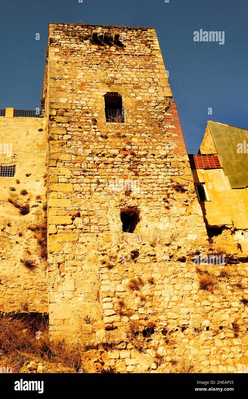 Almedina Tower of Martos, Jaen. Stock Photo