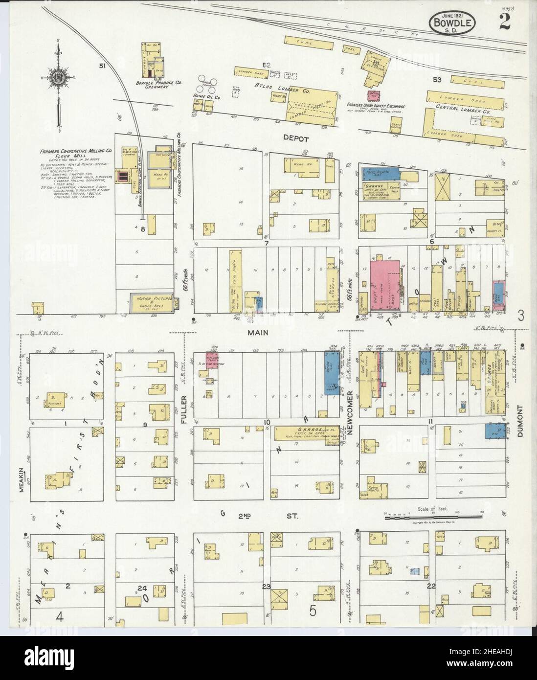 Map of bowdle hires stock photography and images Alamy