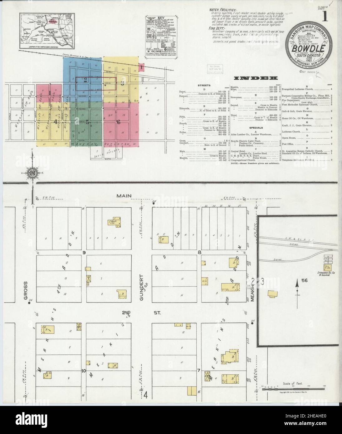 Map of bowdle hires stock photography and images Alamy