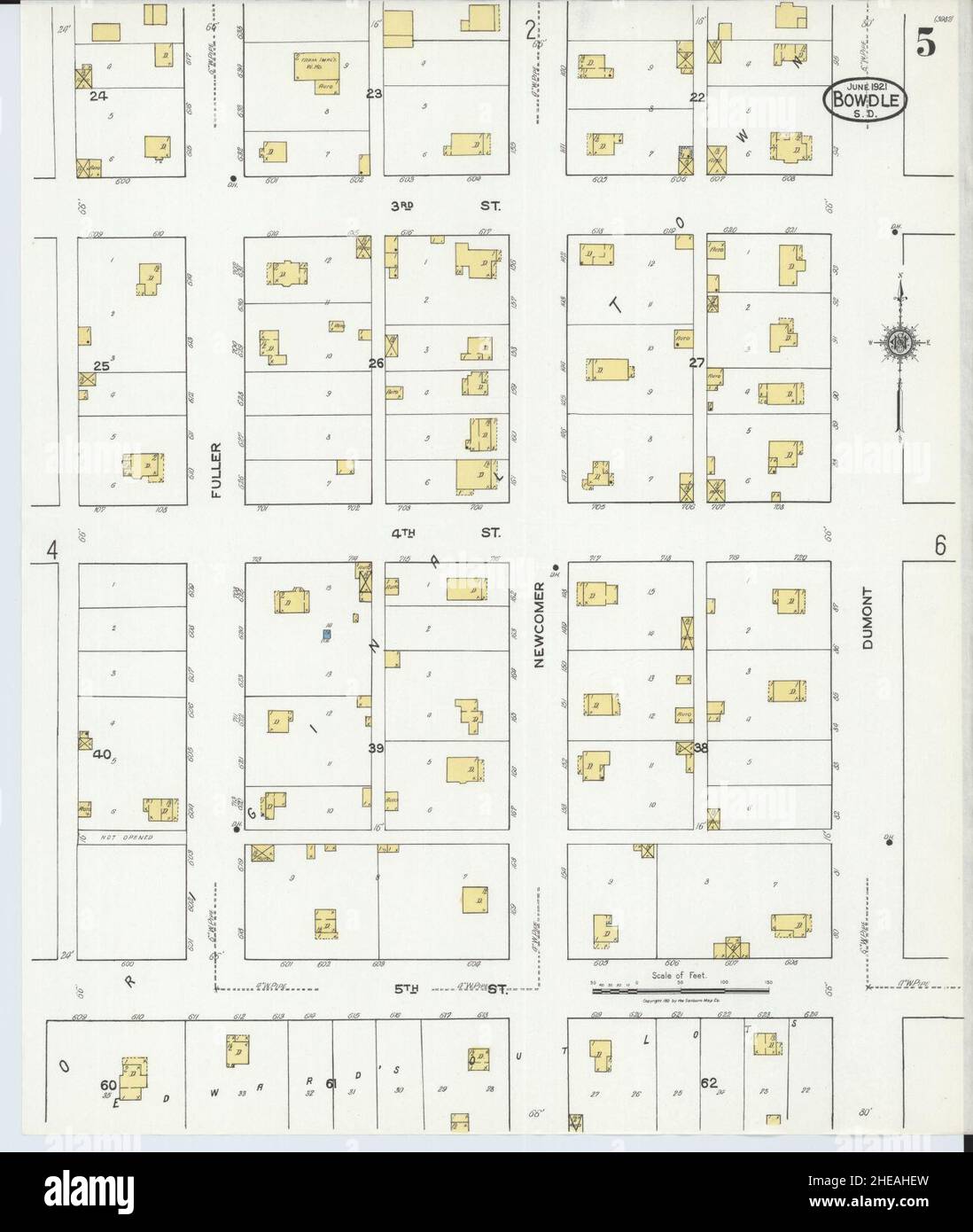 Map of bowdle hires stock photography and images Alamy