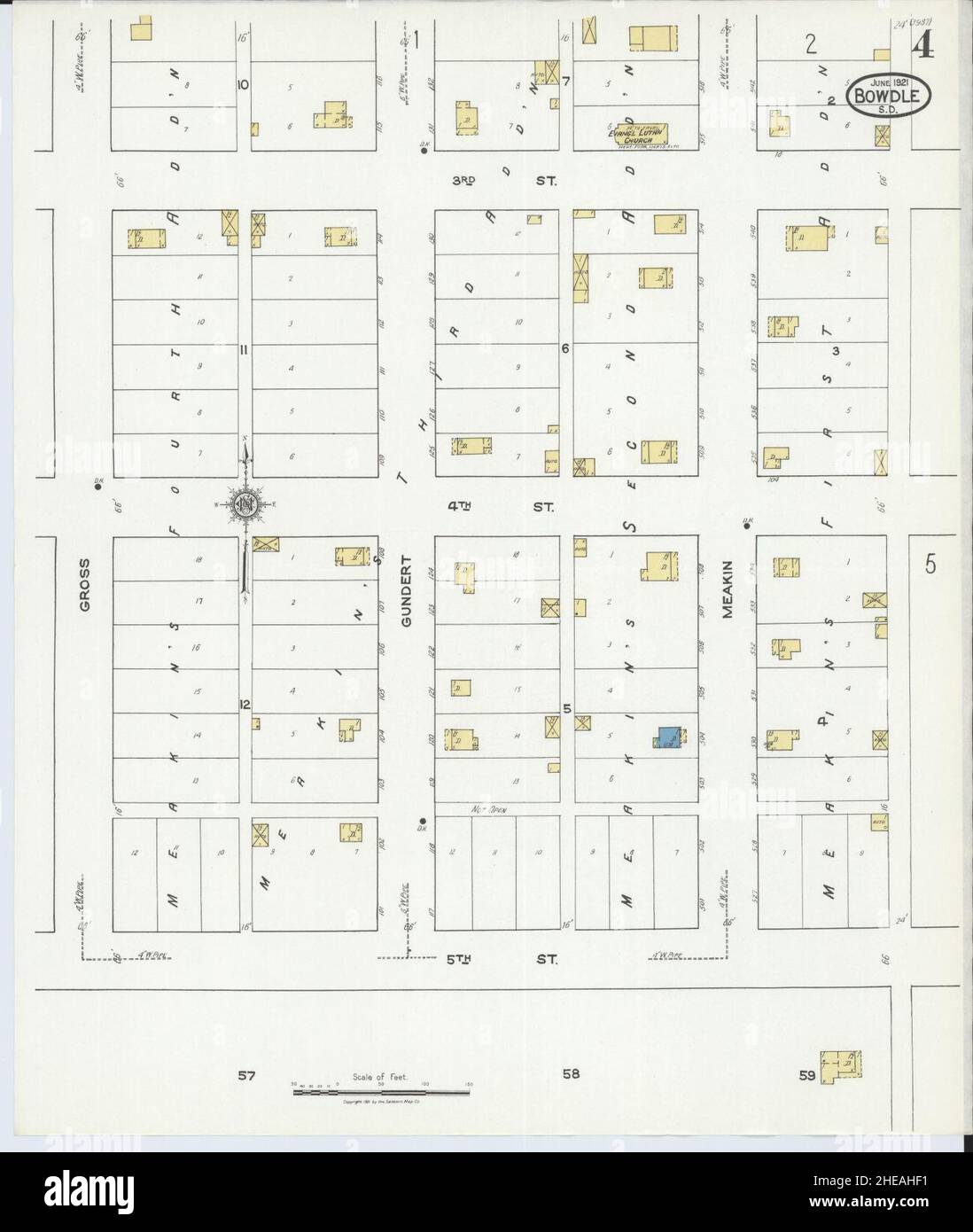 Map of bowdle hires stock photography and images Alamy