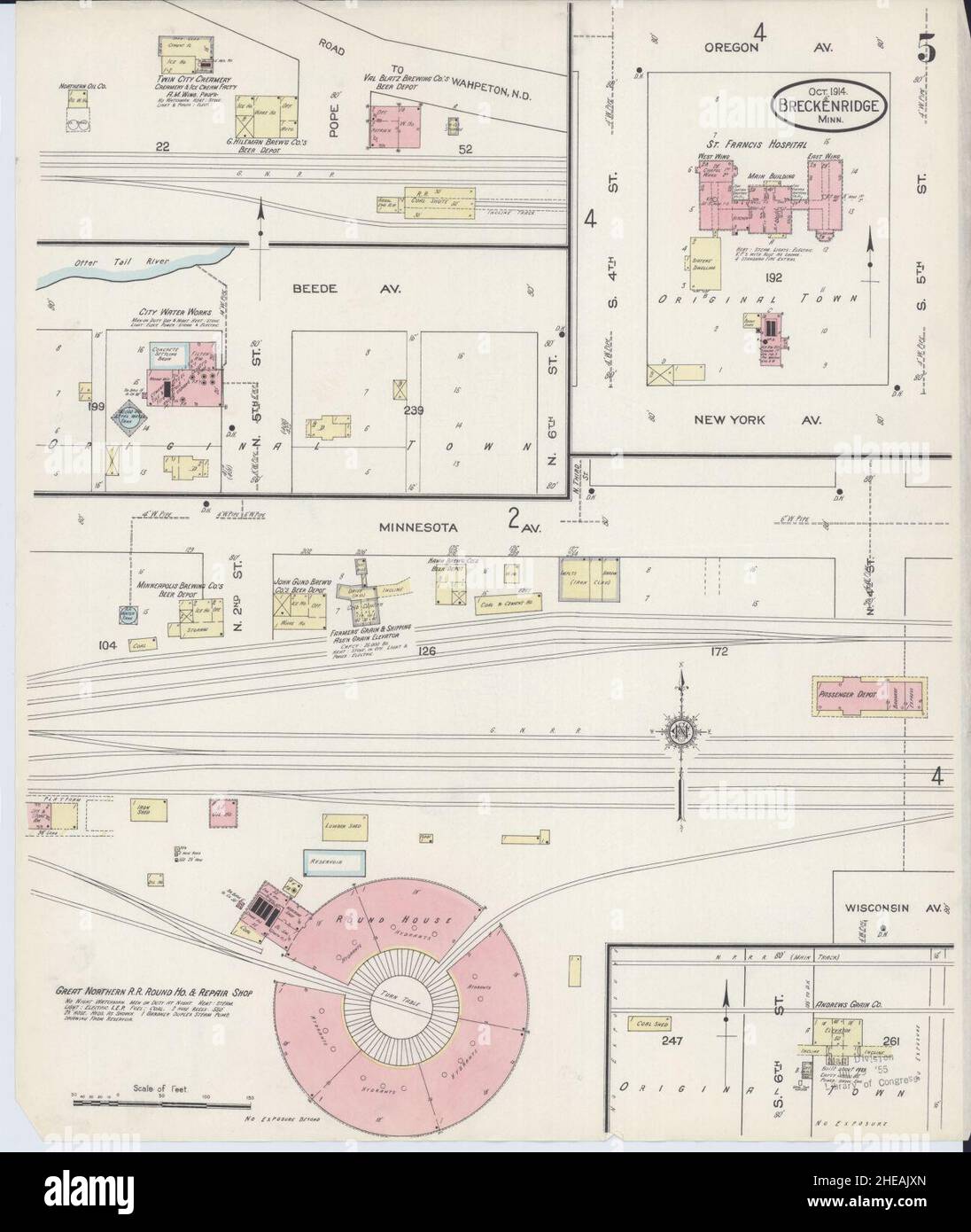 Breckenridge Minnesota Map Hi-Res Stock Photography And Images - Alamy