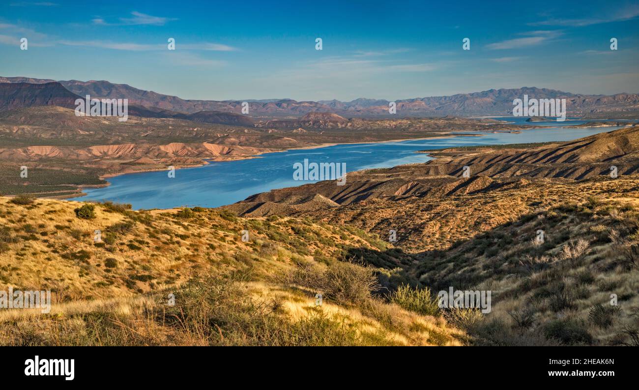 Theodore Roosevelt Lake, view from Four Peaks Road (FS 143), Sierra