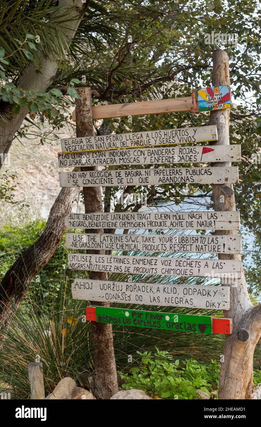 Community rules guidelines for visitors to hippy village of San Pedro