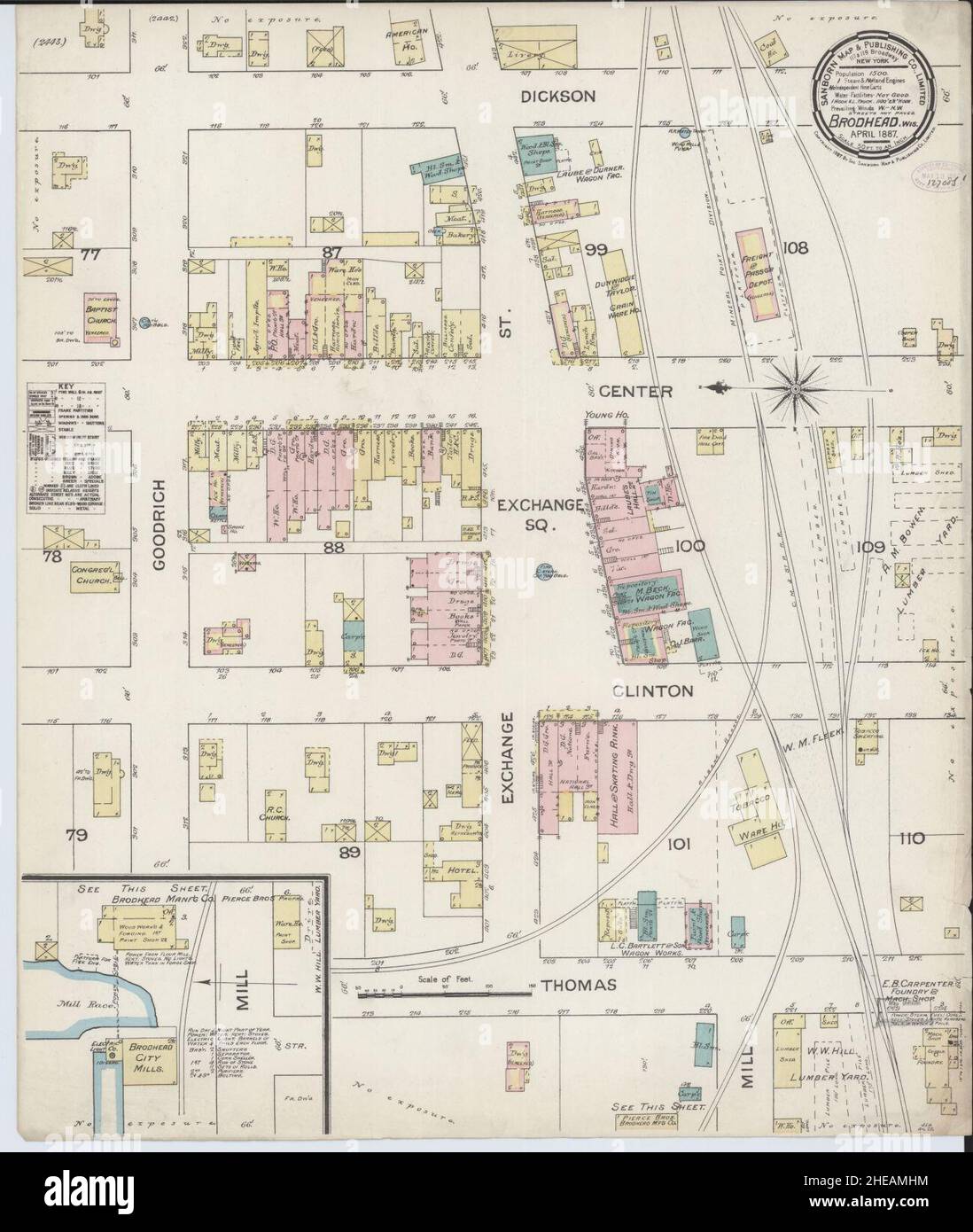 Map of brodhead wisconsin hires stock photography and images Alamy