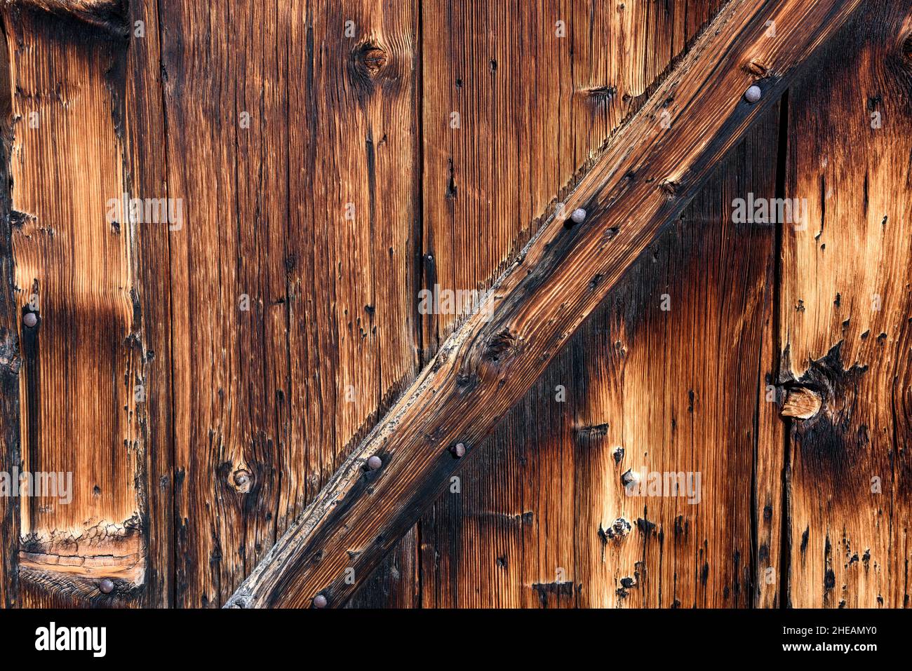 brown old panel  wood background Stock Photo
