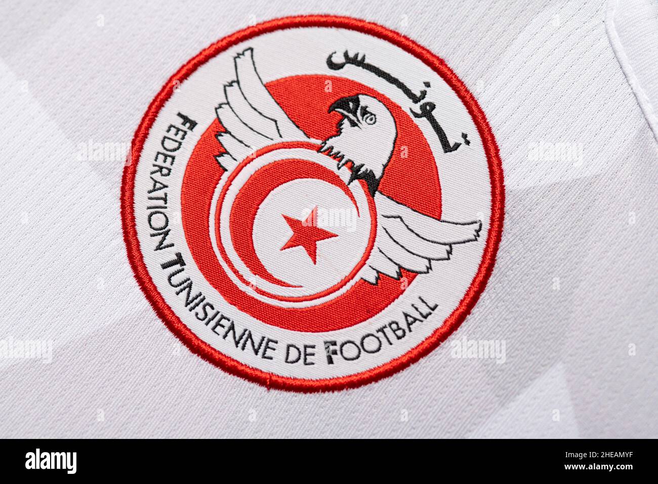 Close up of Tunisia national football team kit Stock Photo - Alamy