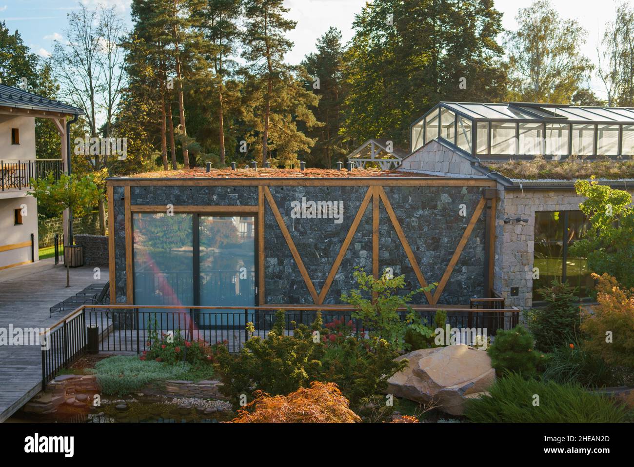 Spa Rsort Building Modern spa resort building hi-res stock photography and images - Alamy