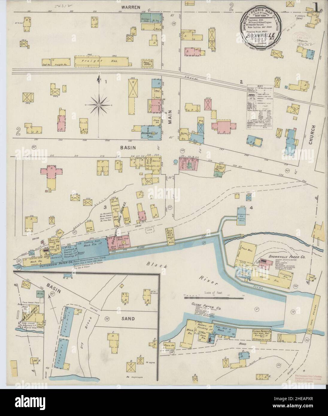 Map of brownville hires stock photography and images Alamy