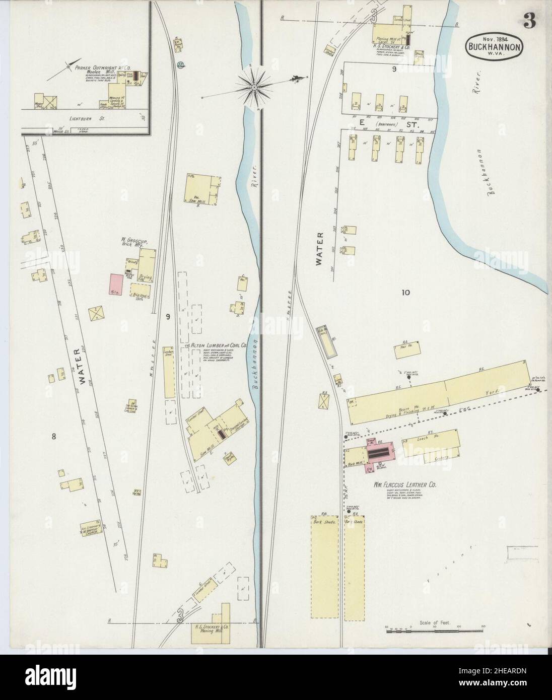 Sanborn Fire Insurance Map from Buckhannon, Upshur County, West