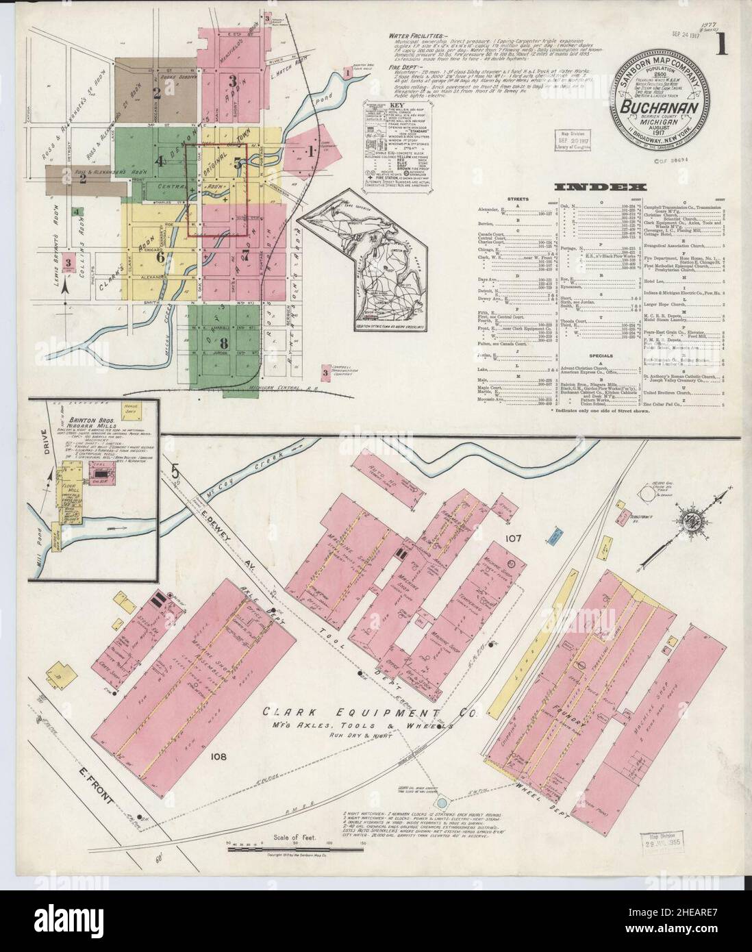 Map of buchanan hires stock photography and images Alamy