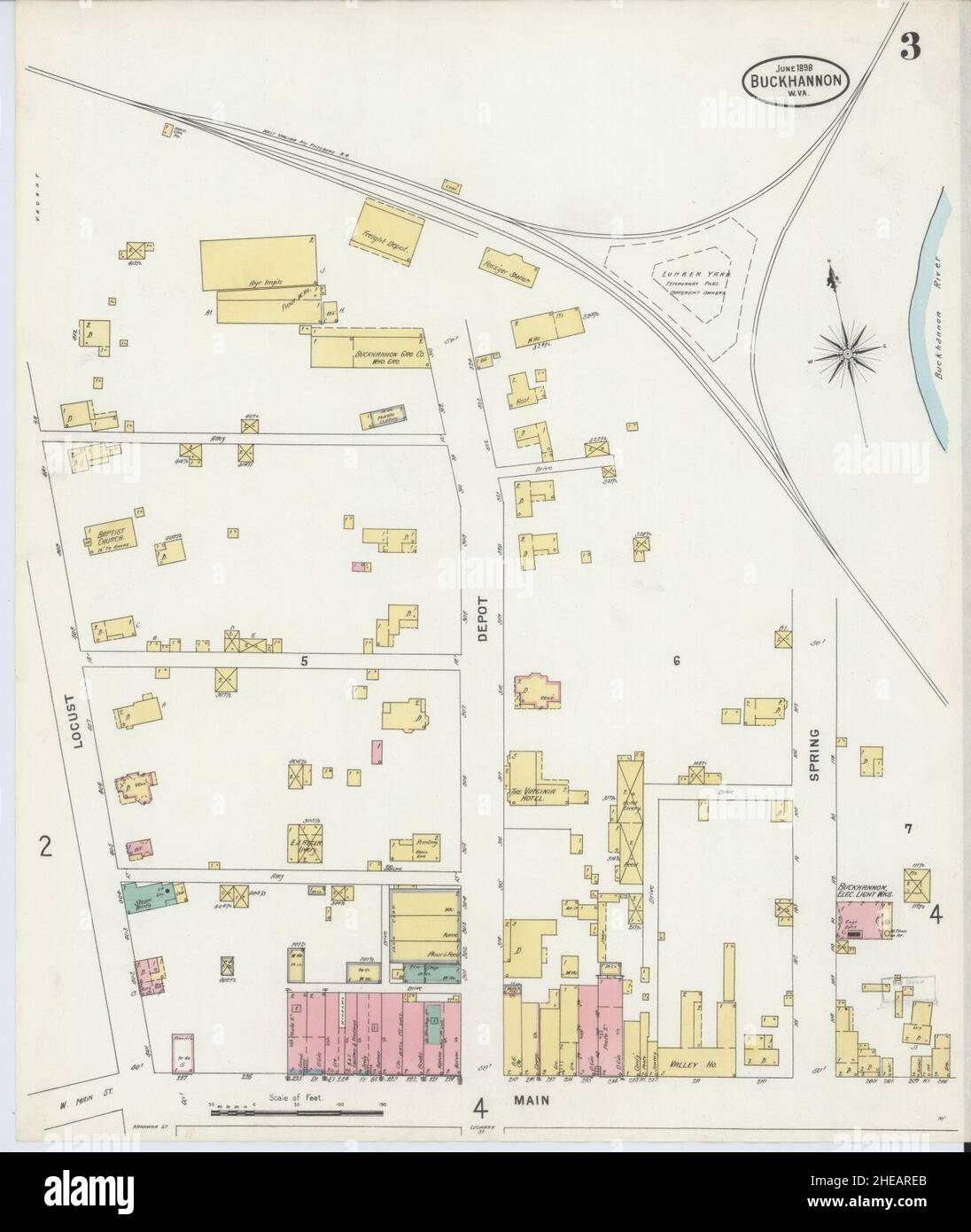 Sanborn Fire Insurance Map from Buckhannon, Upshur County, West