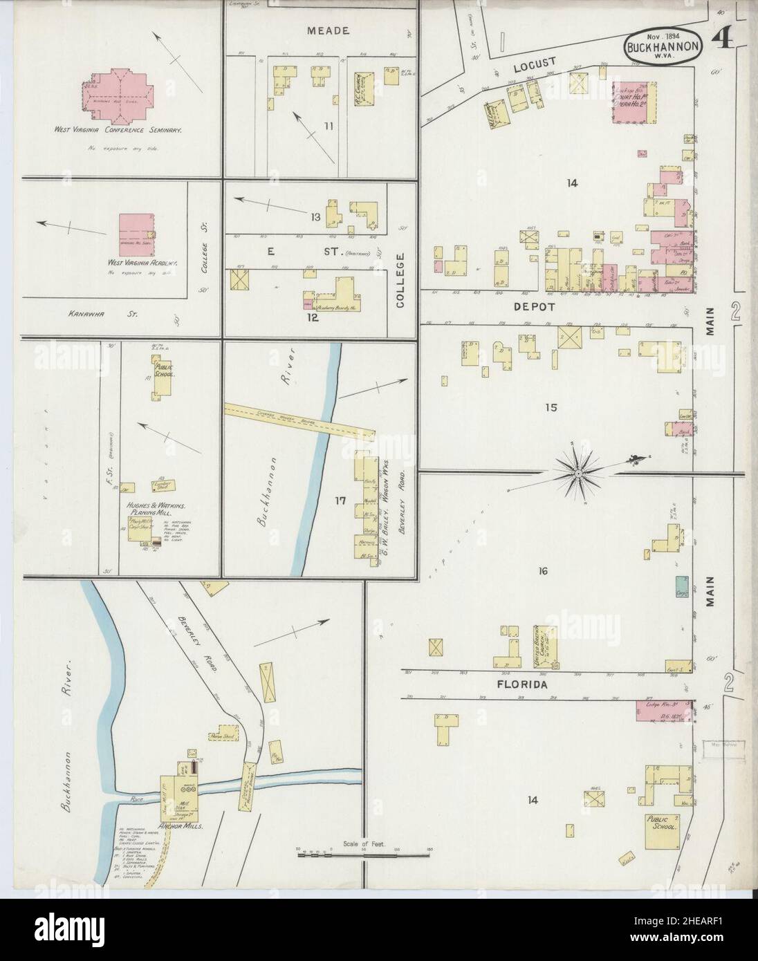 Map of buckhannon virginia hires stock photography and images Alamy