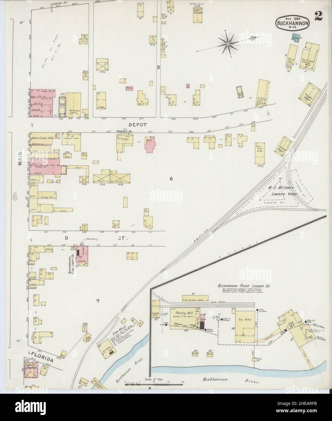 Sanborn Fire Insurance Map from Buckhannon, Upshur County, West