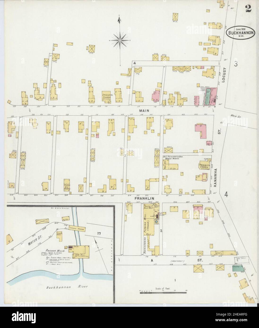 Sanborn Fire Insurance Map from Buckhannon, Upshur County, West