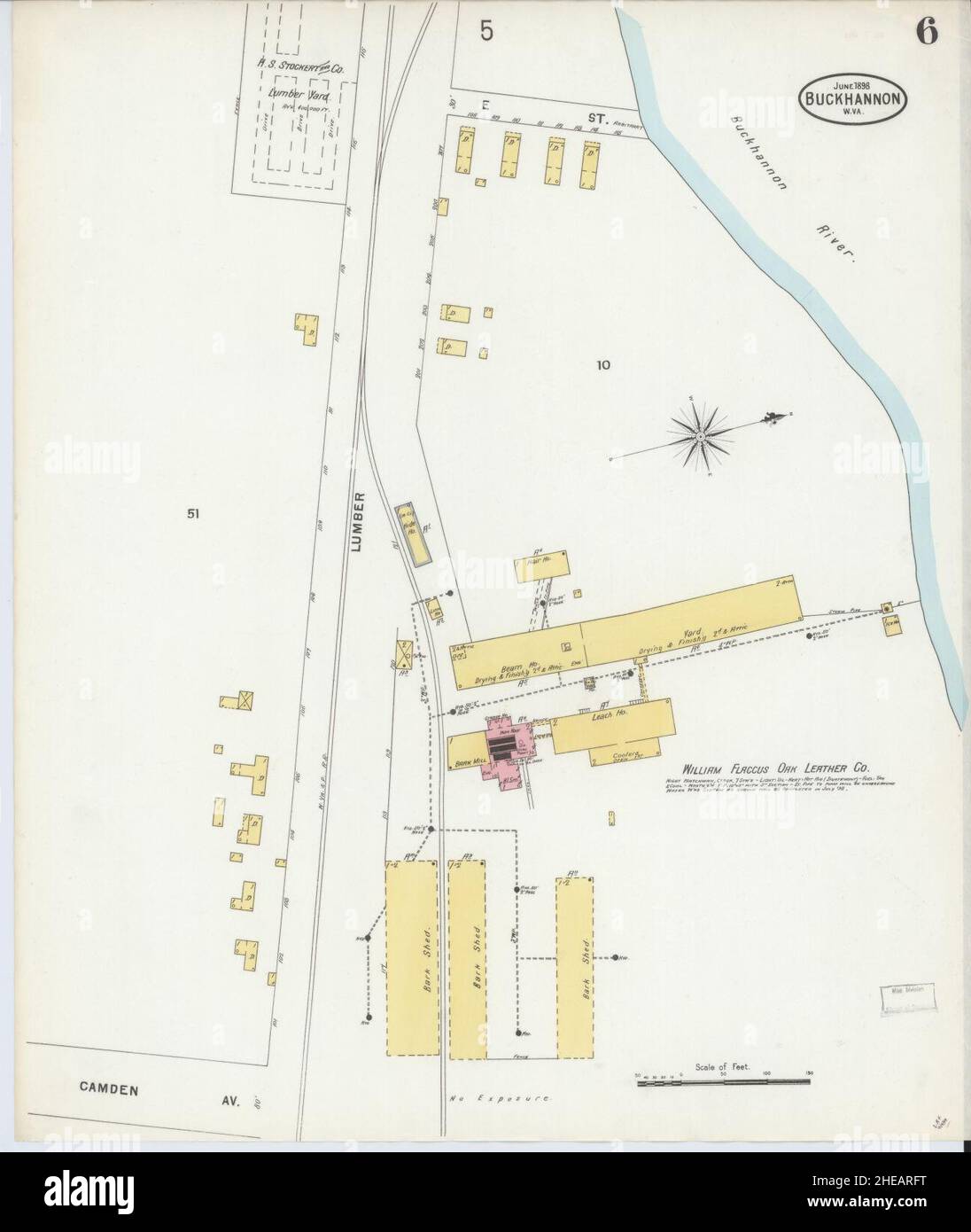 Sanborn Fire Insurance Map from Buckhannon, Upshur County, West