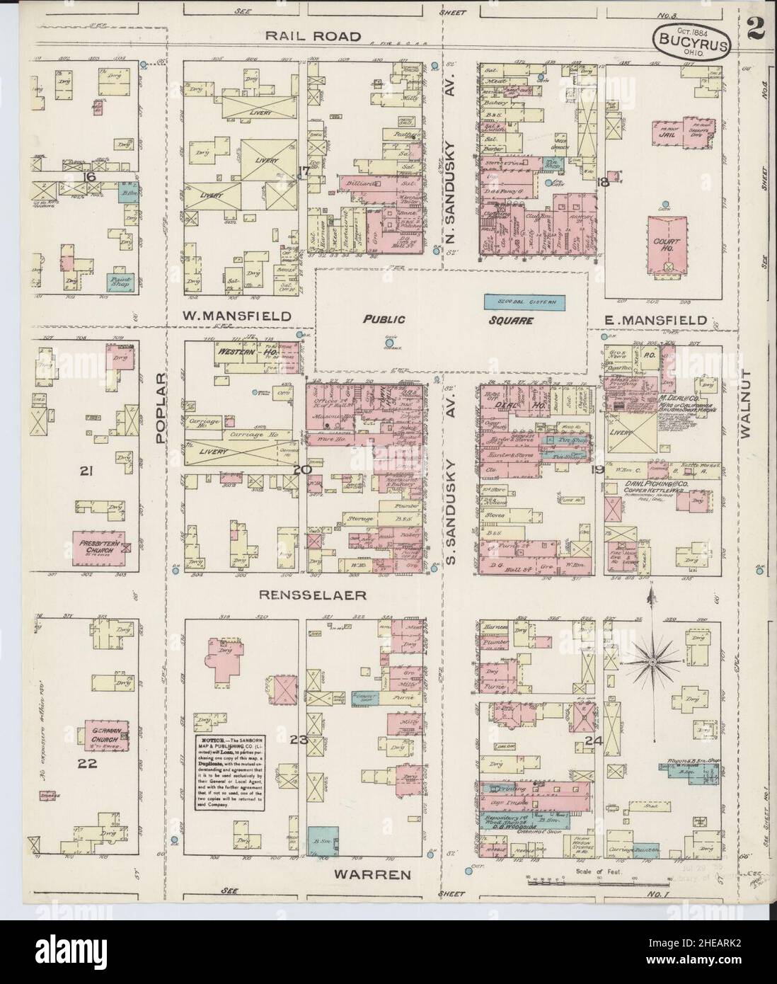Map of bucyrus ohio hires stock photography and images Alamy