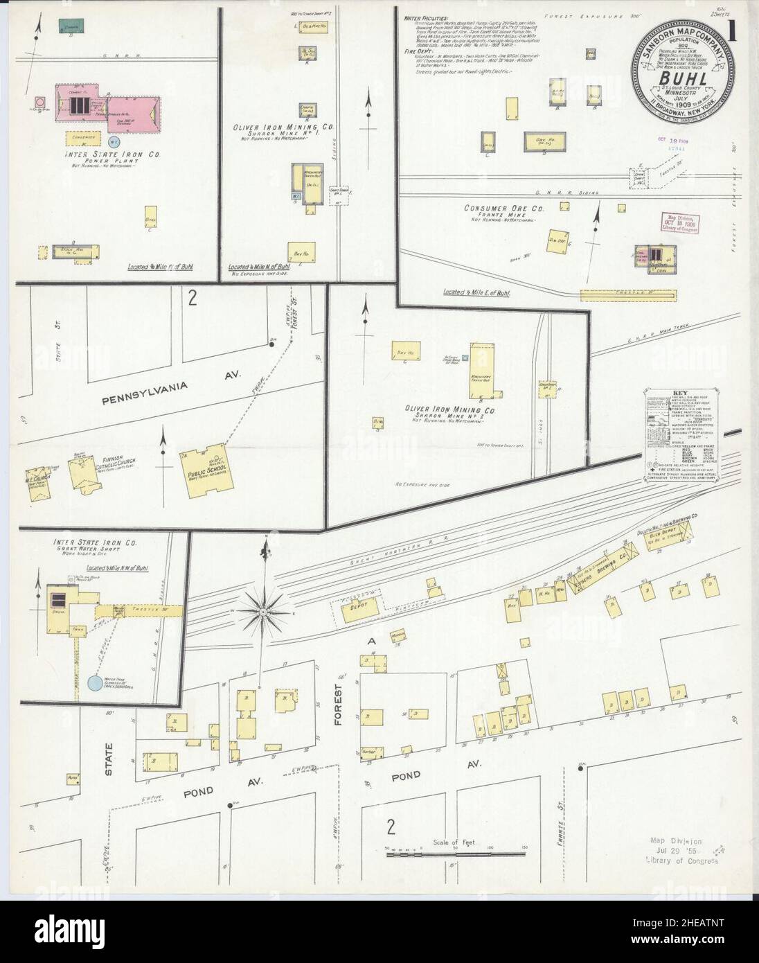 Map of buhl minnesota hires stock photography and images Alamy