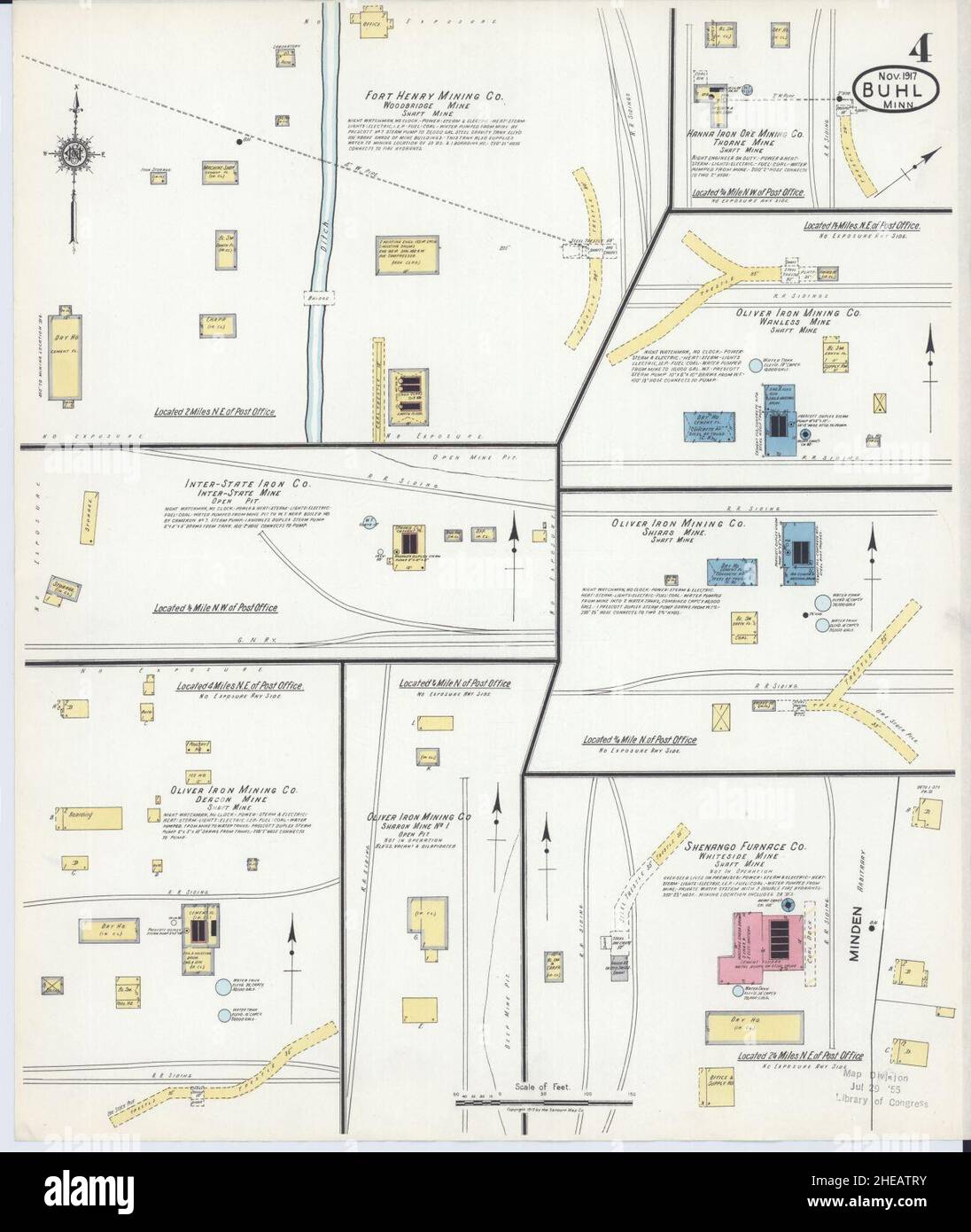 Map of buhl hires stock photography and images Alamy