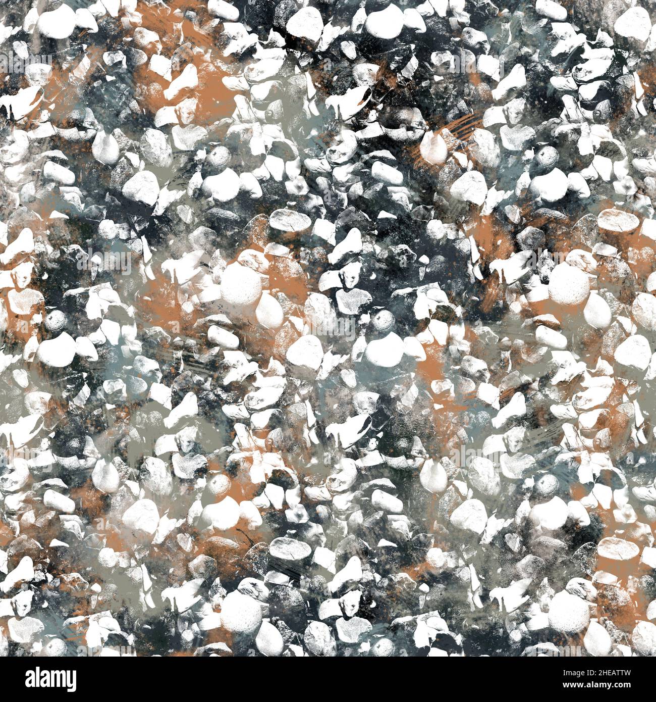 Print Repeat High Resolution Seamless neutral tan and white distressed grungy motif surface pattern ...