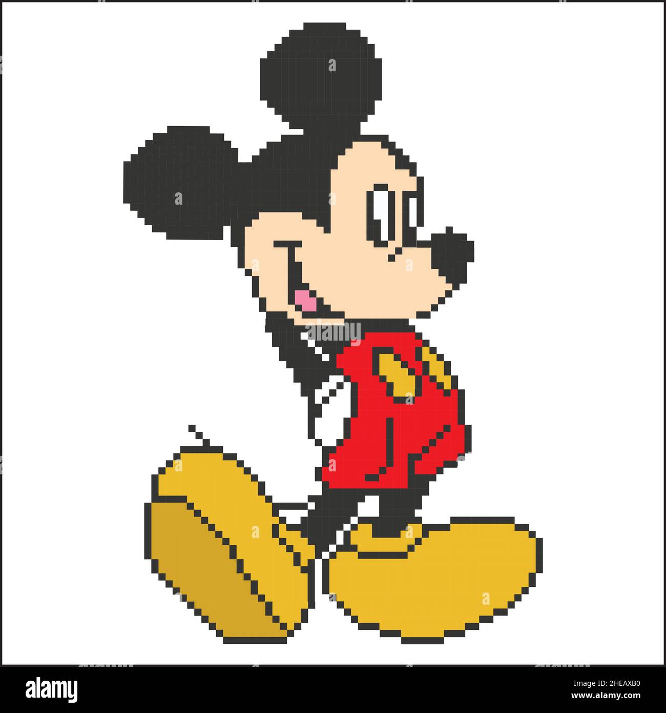Old school 8 bit pixel art rat isolated on white background. Retro video pc  game animal character. Slot machine graphics Stock Vector Image & Art -  Alamy