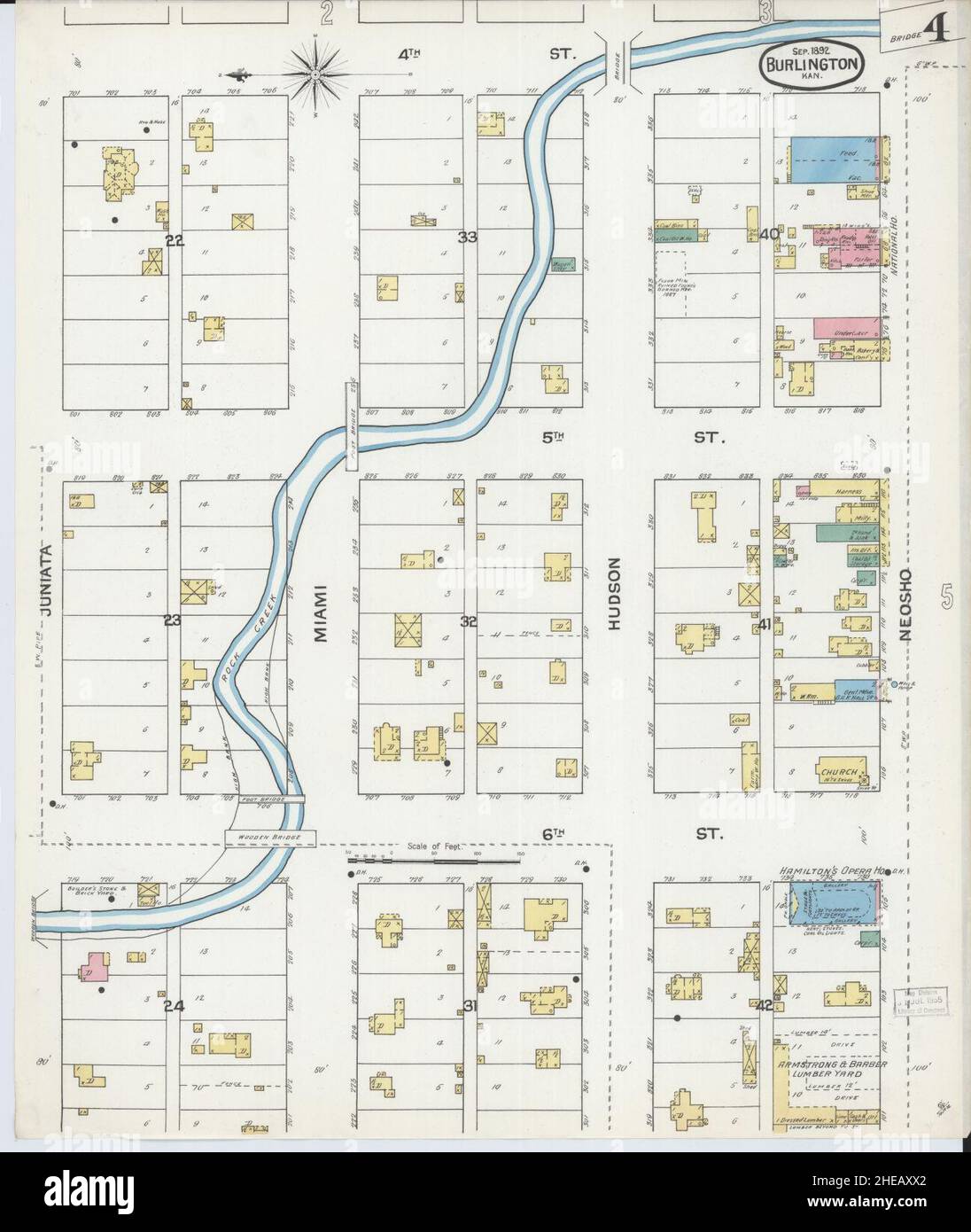 Burlington kansas map hi-res stock photography and images - Alamy