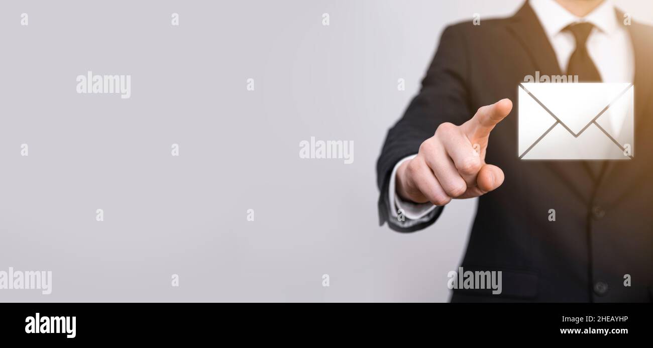 Email and user icon,sign,symbol marketing or newsletter concept ...