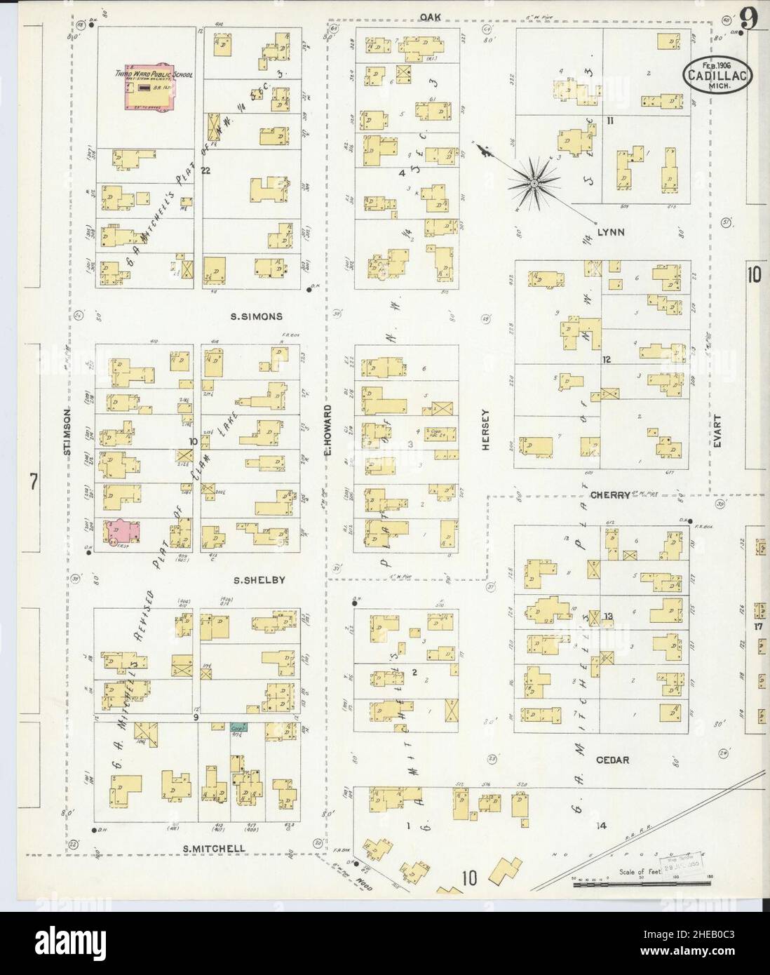 Map of cadillac hires stock photography and images Alamy