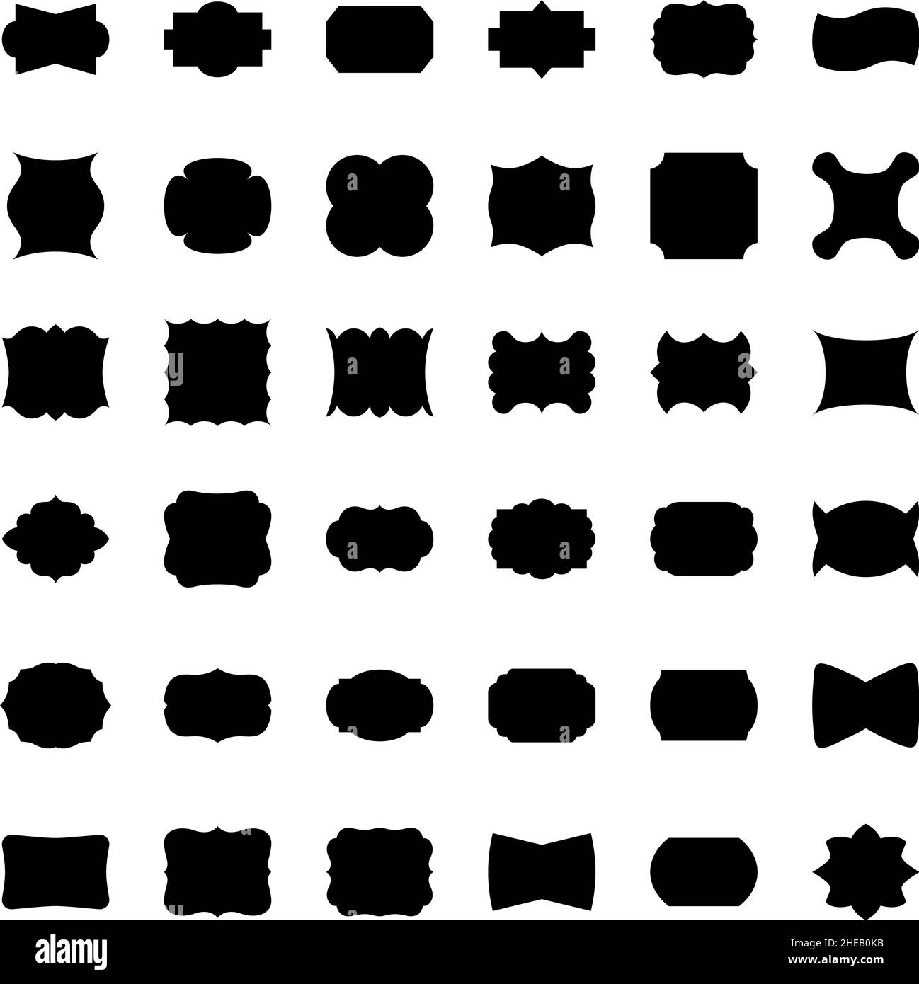 Simple Frame Vector Files Set of vintage and simple frames, vector illustration Stock Vector ...