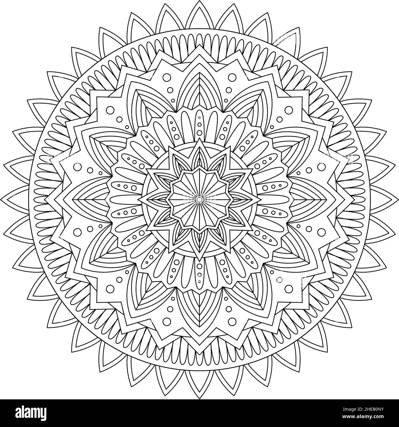 Vector illustration ornamental mandala Stock Vector Images - Alamy