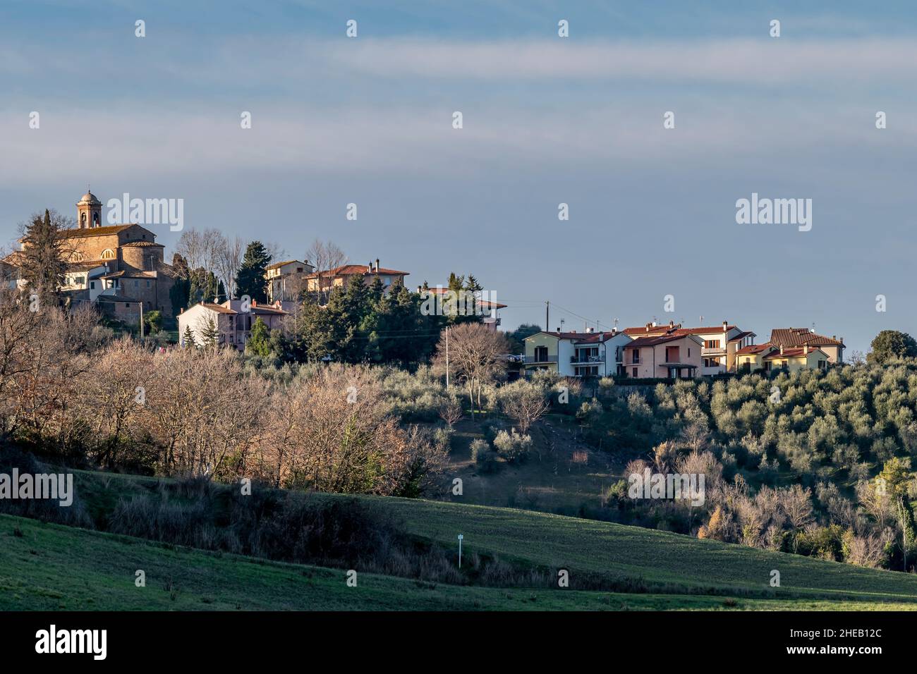 A glimpse of Lajatico, Pisa, Italy, birthplace of Andrea Bocelli Stock ...