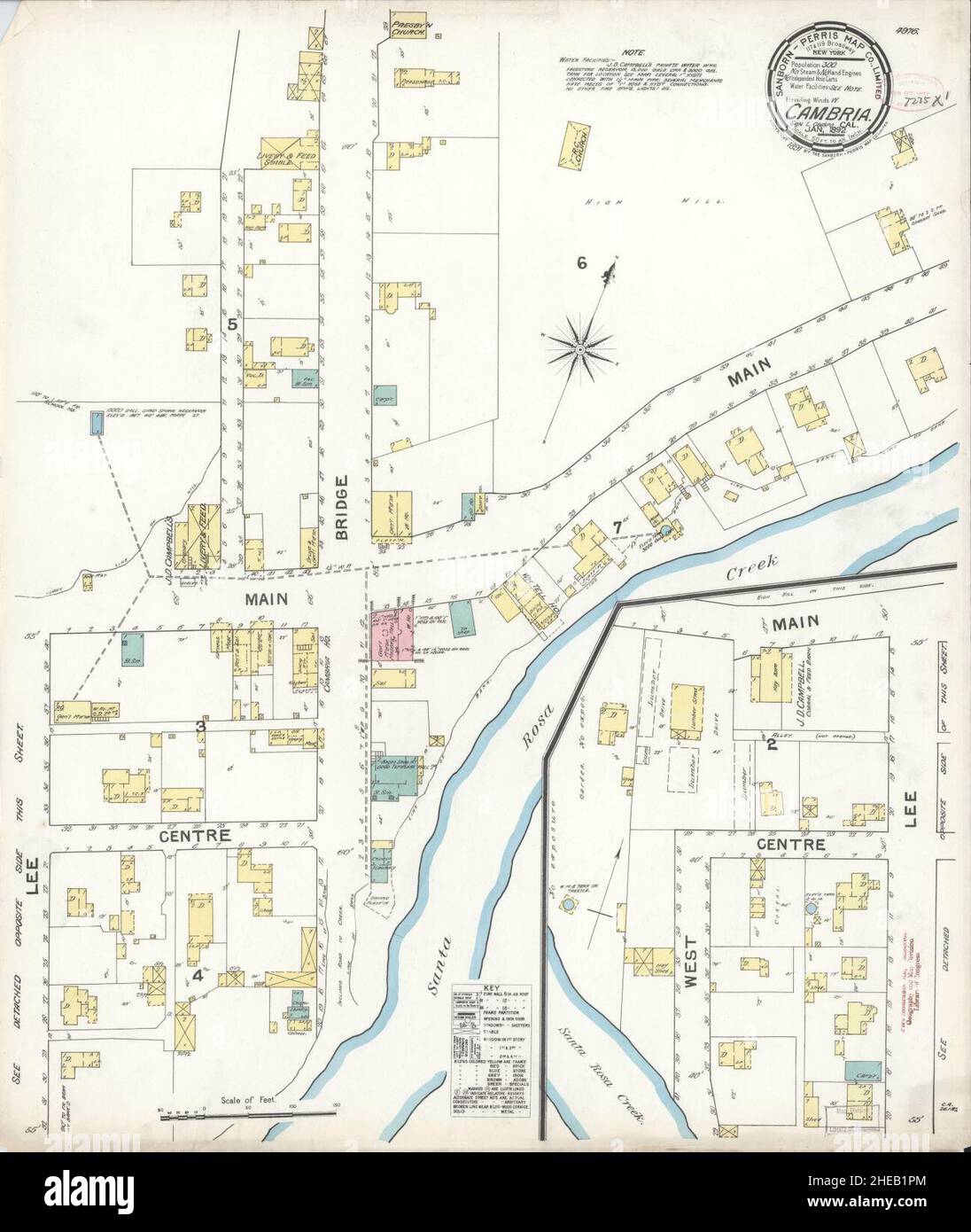 Map of cambria california hires stock photography and images Alamy