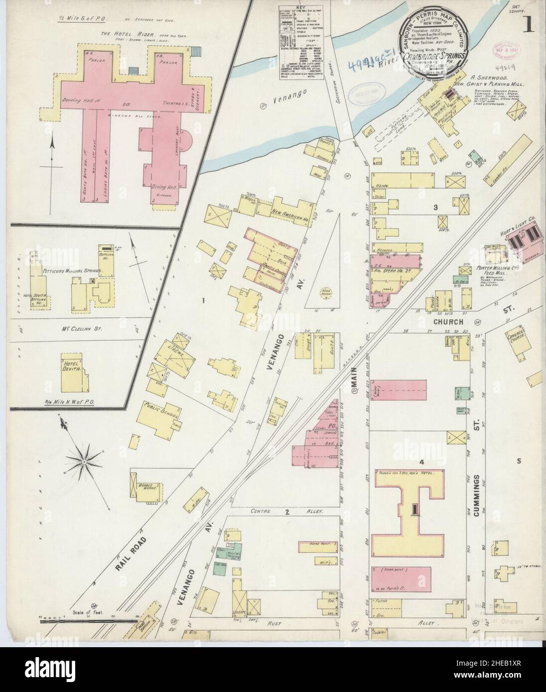 Map of cambridge springs hires stock photography and images Alamy