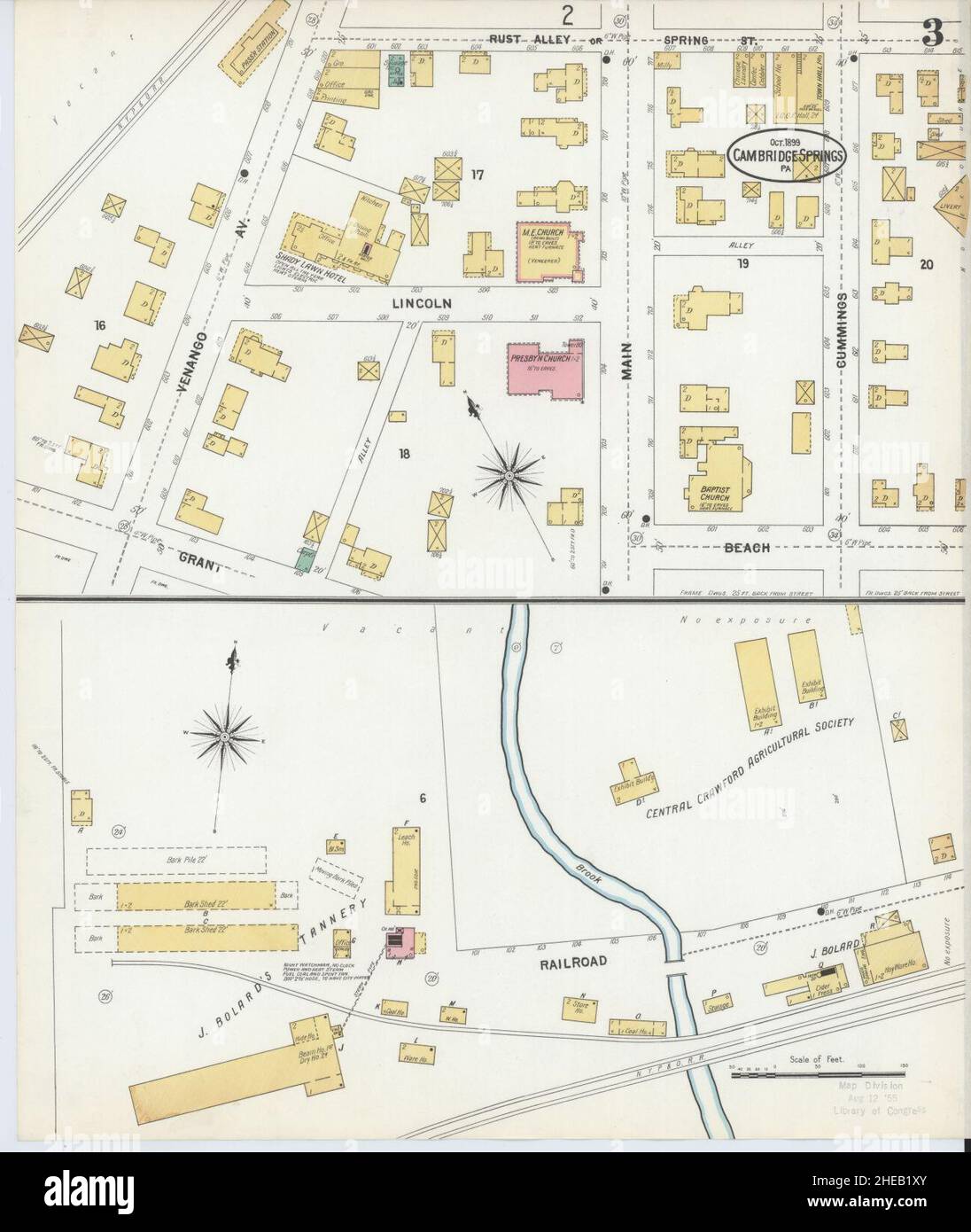Map of cambridge springs hires stock photography and images Alamy