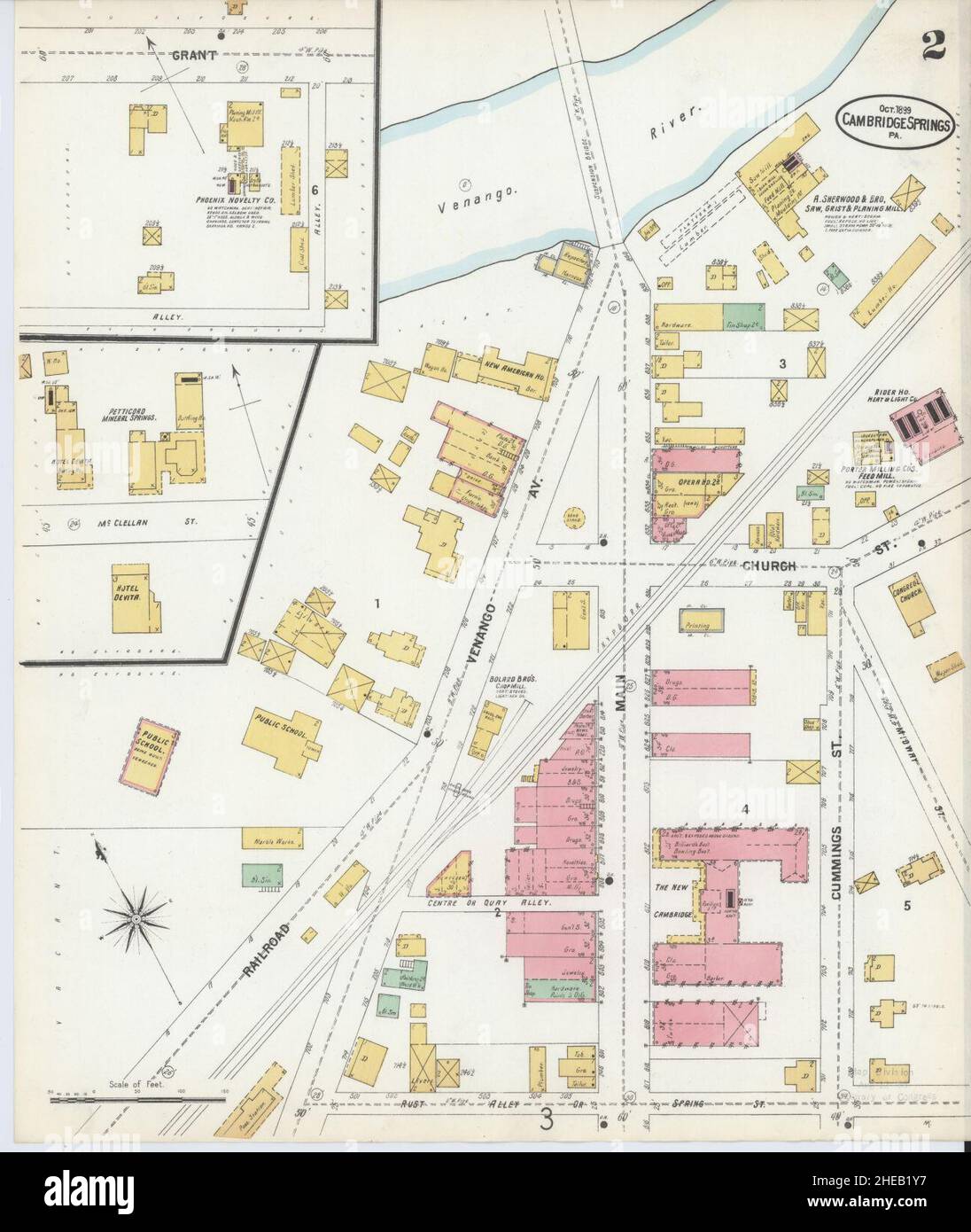 Cambridge springs map hires stock photography and images Alamy