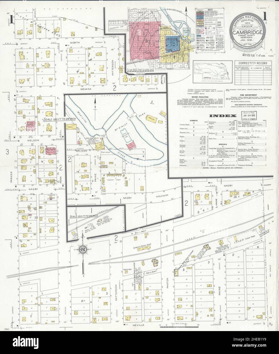 Map of cambridge nebraska hires stock photography and images Alamy